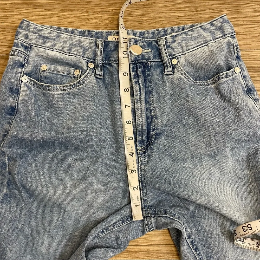 OAT New York High Rise Wide Leg Light Wash Cloud Luxe Denim Jeans - Picture 8 of 12